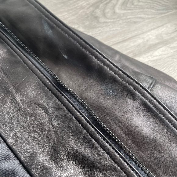 H-Bar Vintage 90’s Cirque du Soleil leather jacket - Picture 8 of 11